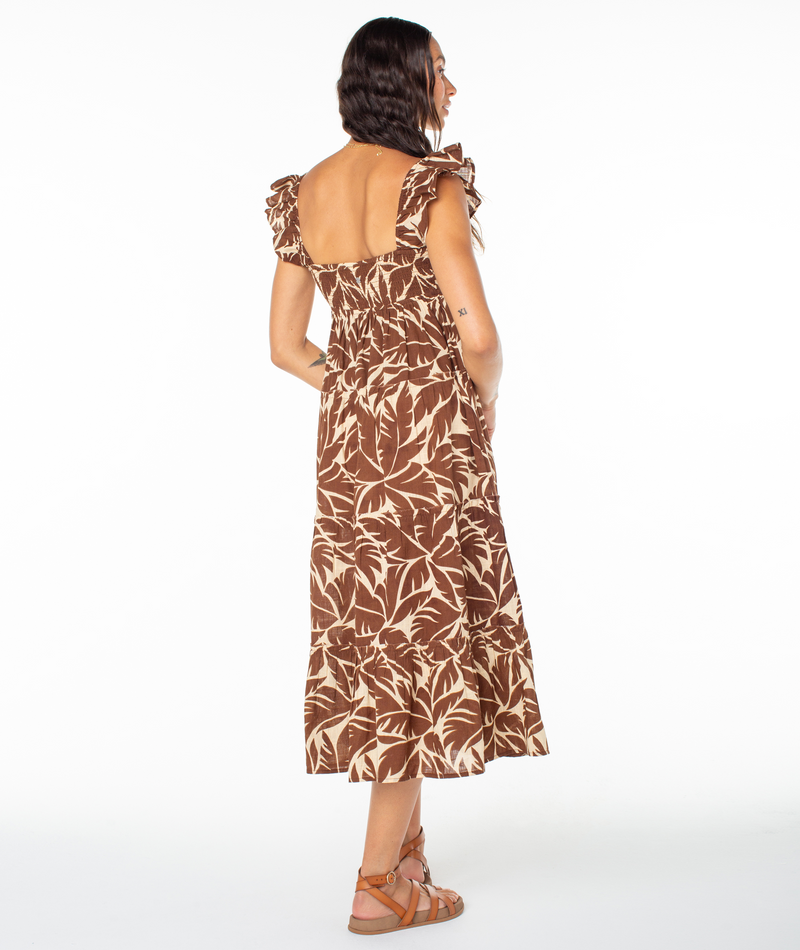 Palmy Days Midi Woven Dress - Roxy