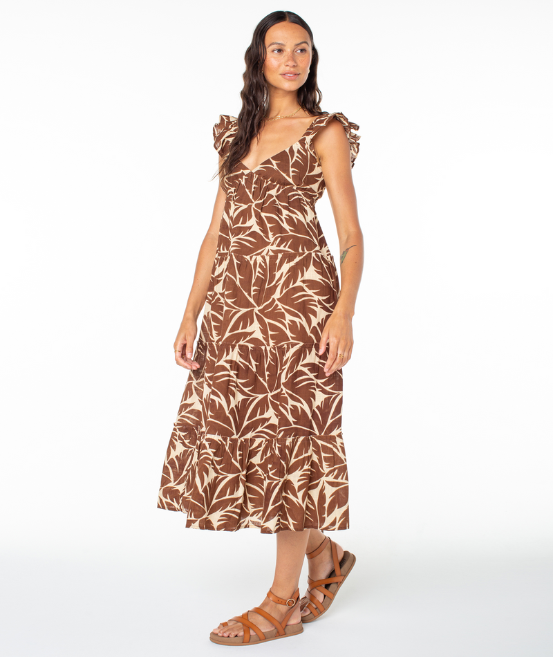 Palmy Days Midi Woven Dress - Roxy