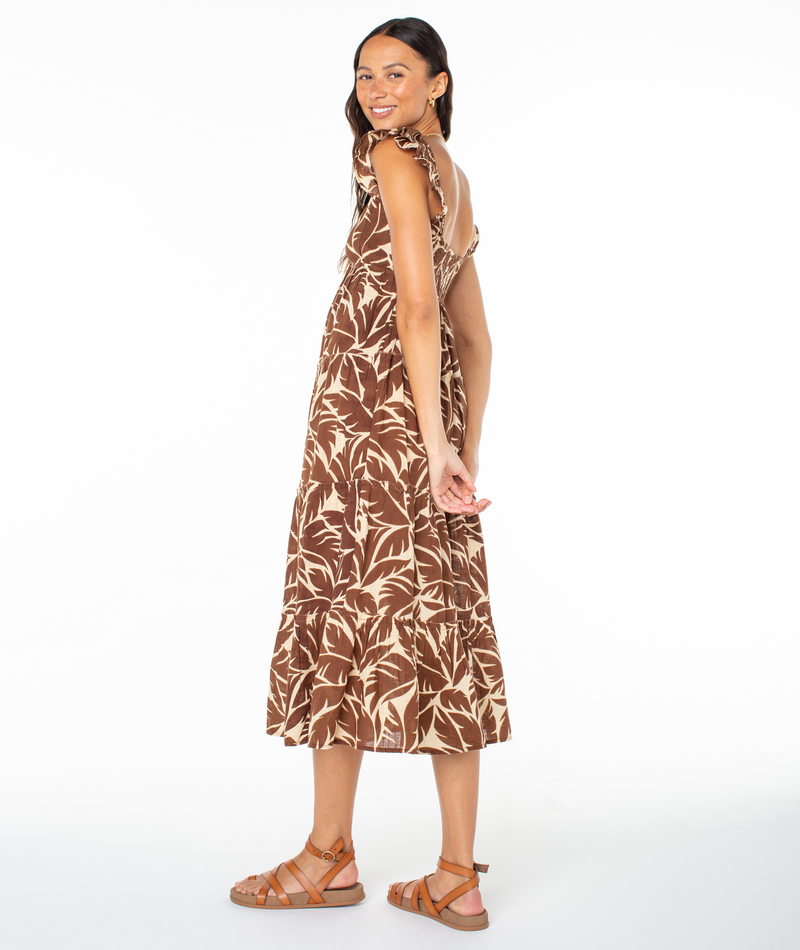 Palmy Days Midi Woven Dress - Roxy