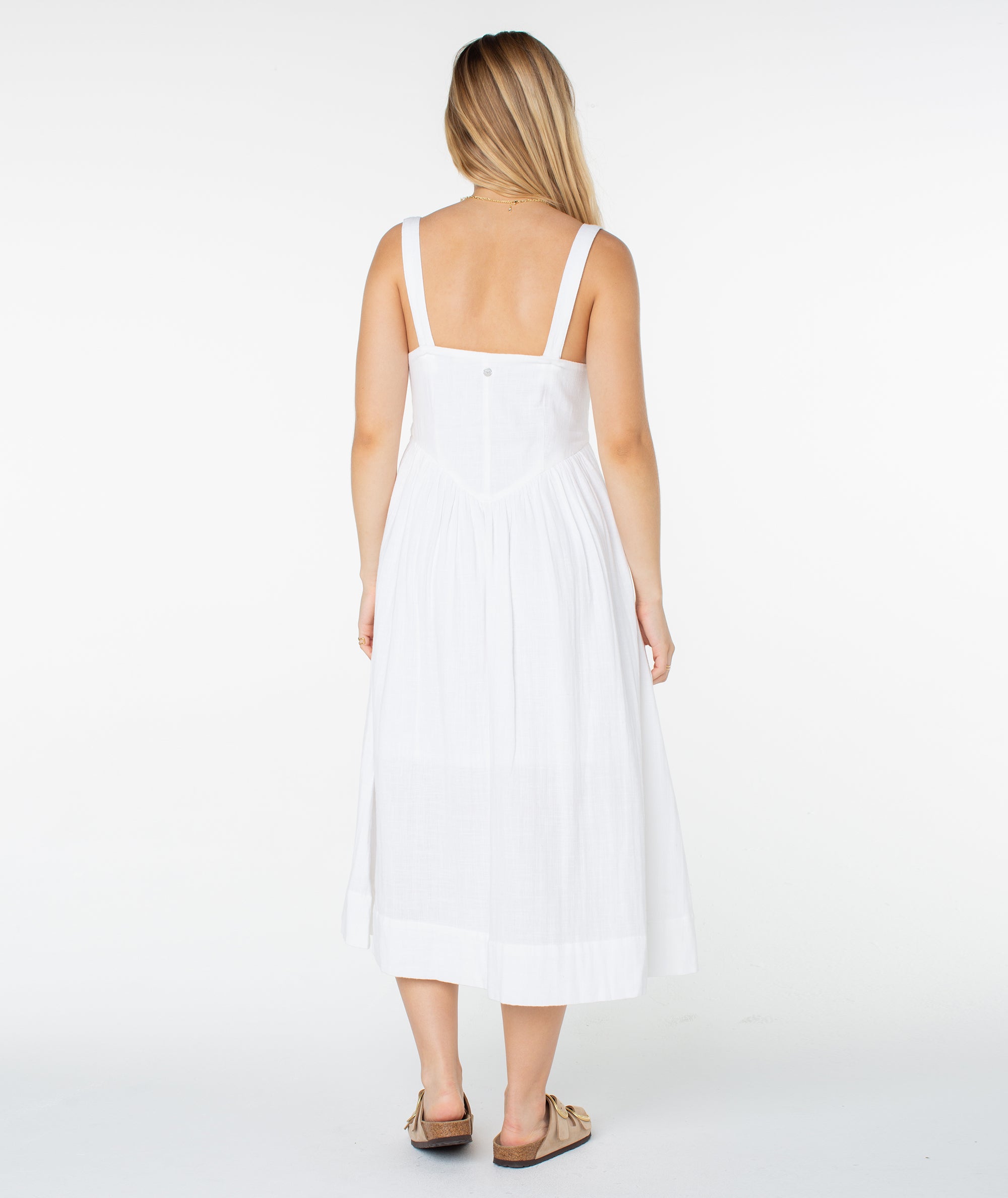 Brisa Midi Dress Snow White Solid / Medium