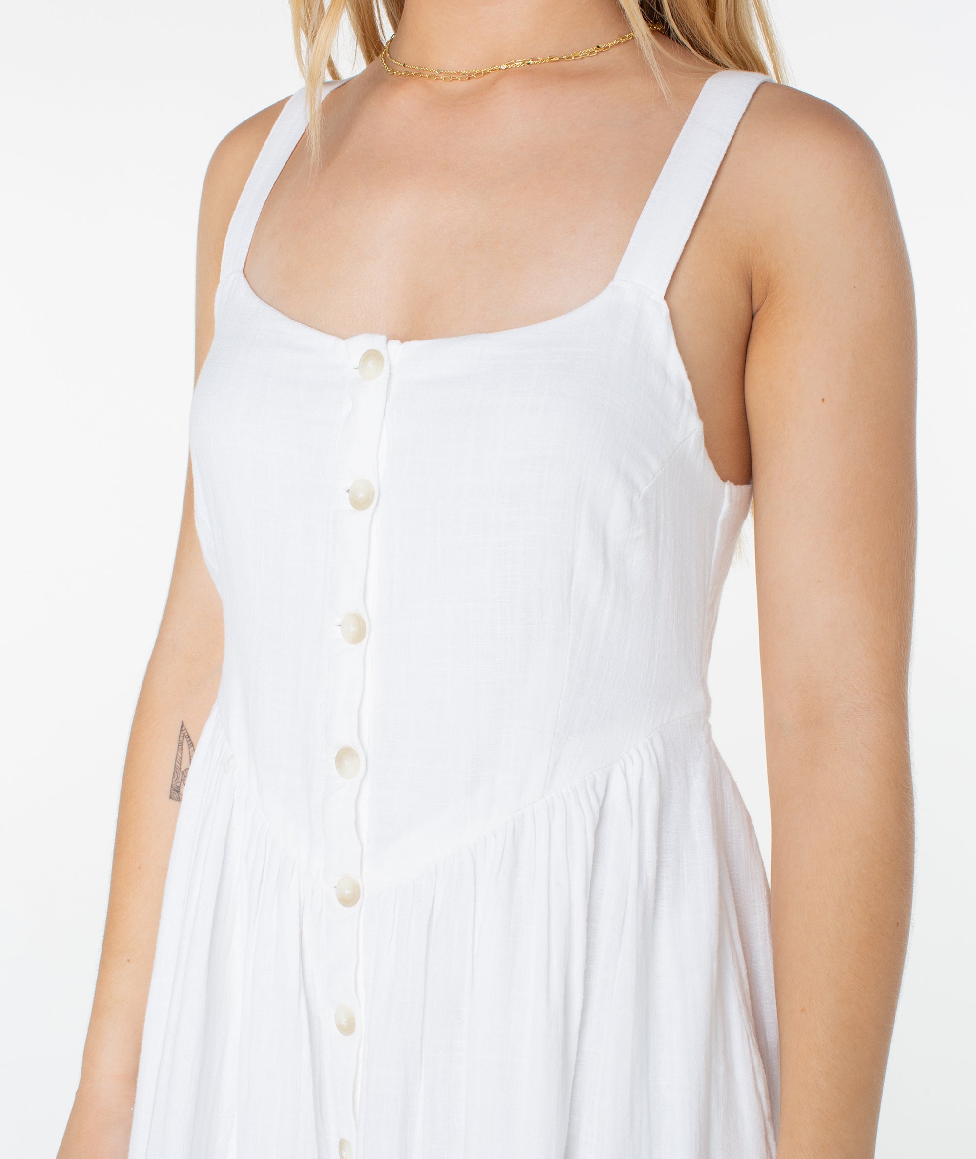 Brisa Midi Dress Snow White Solid / Medium