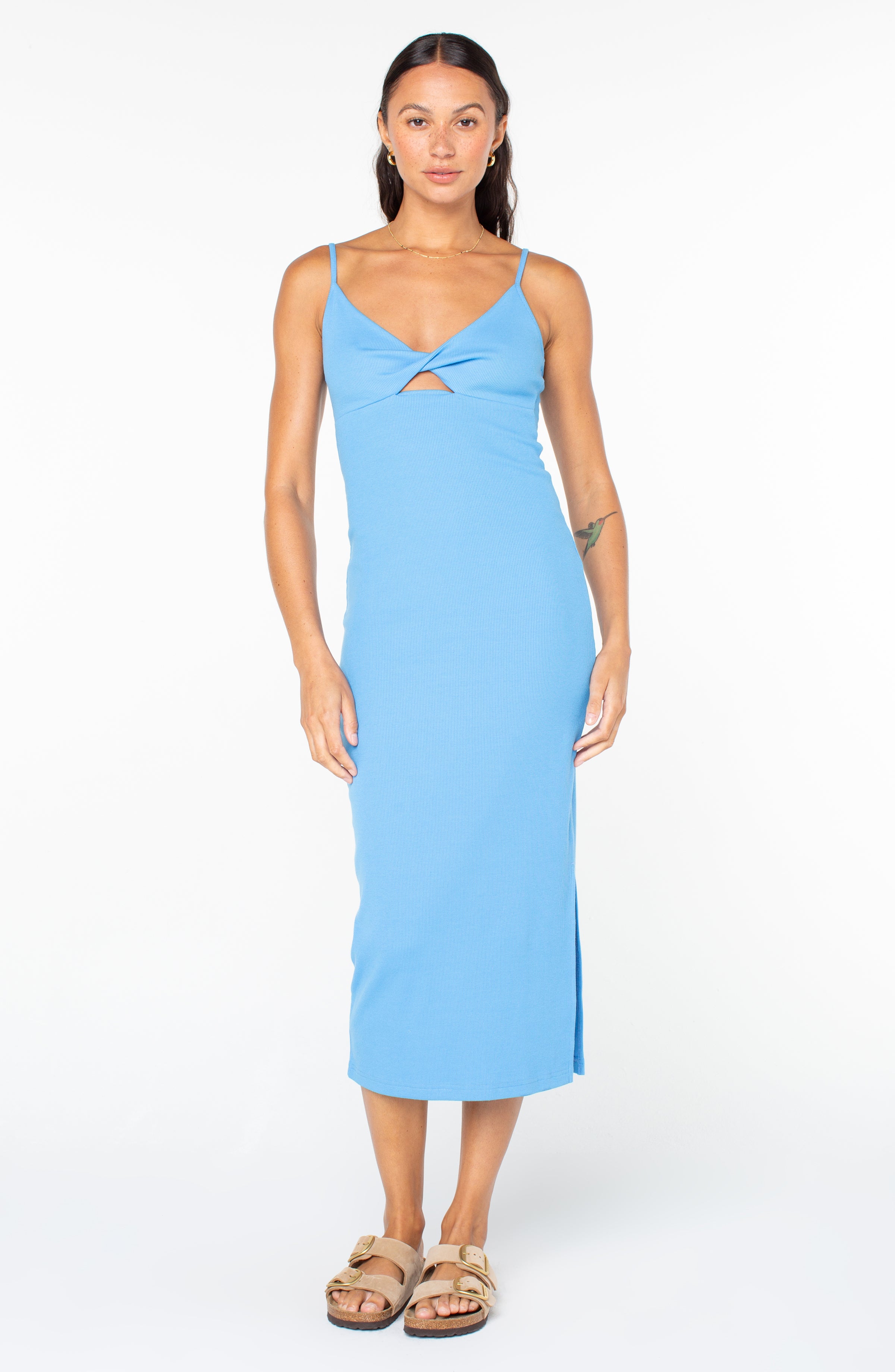 Roxy★Wavy Days Midi Dress ミディ ドレス / ワンピース Womens Wavy Days Midi Dress - ZEPHYR GREEN | Roxy