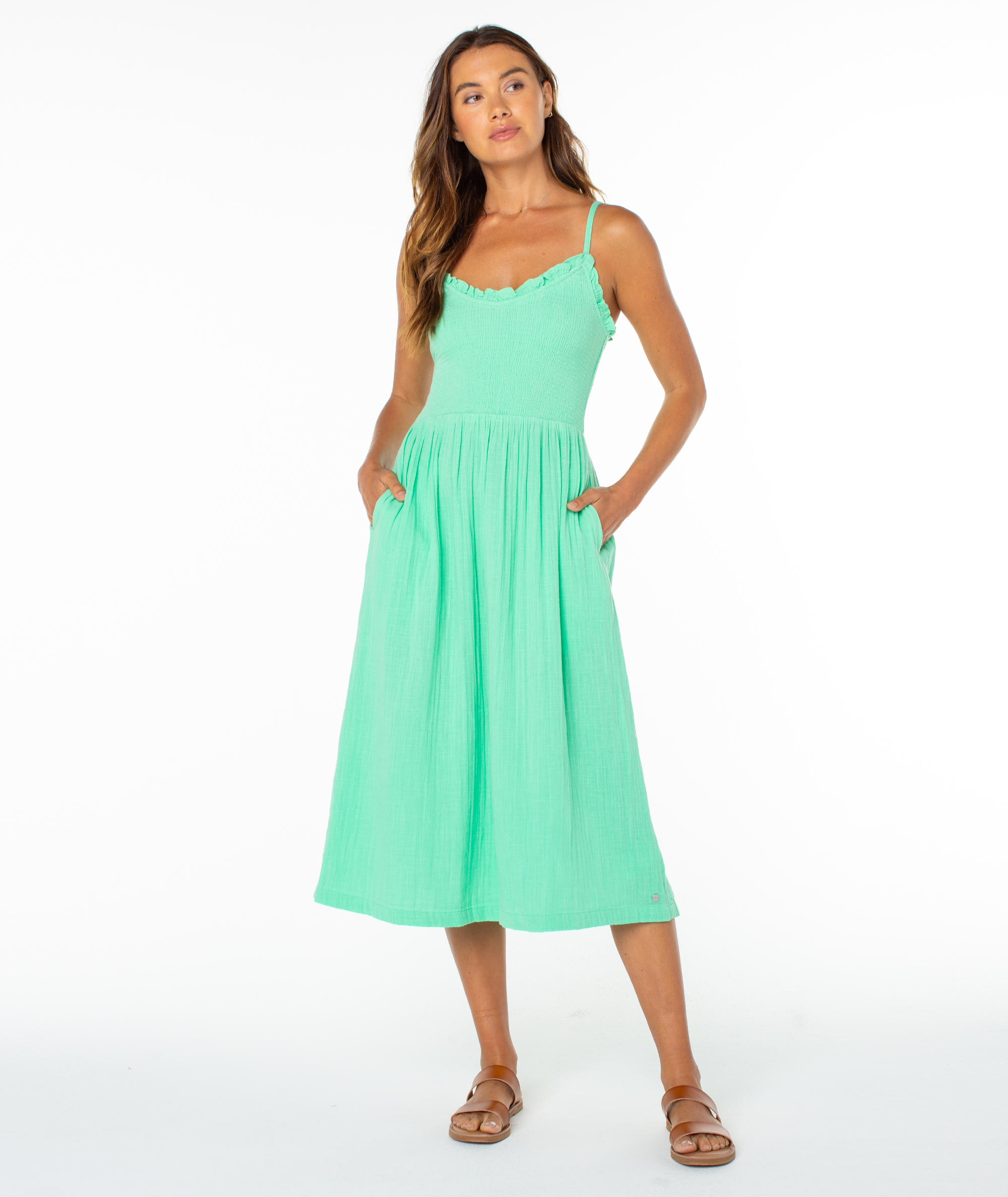 Downriver Midi Dress - Roxy Downriver Midi Dress - Roxy