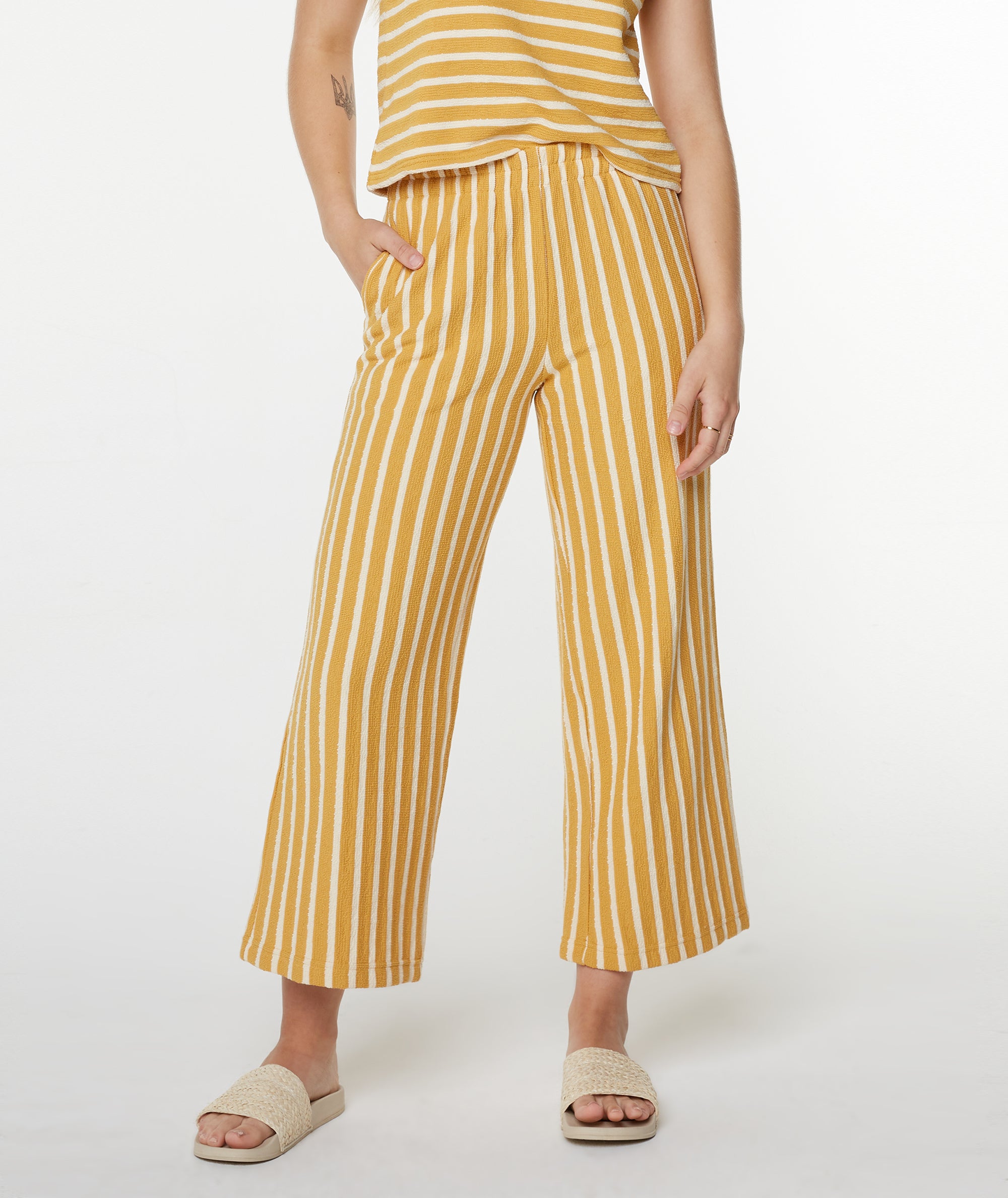Java Stripe Cropped Pant - Roxy