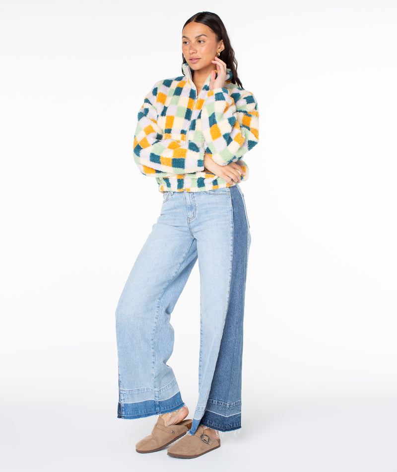 Cold Surf Zip Up - Deep Lagoon - Roxy