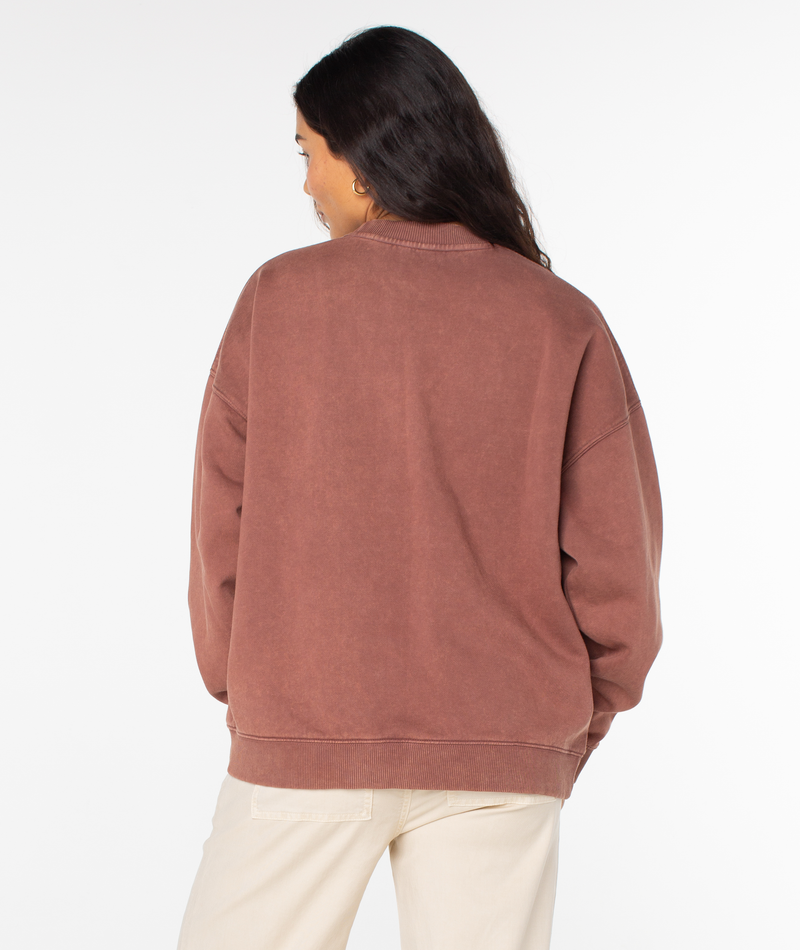 Lineup Oversized Fleece Crew - Roxy