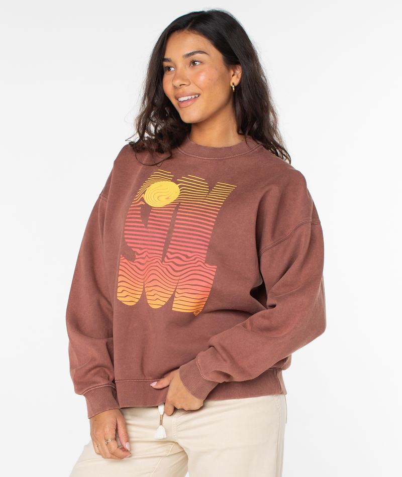 Lineup Oversized Fleece Crew - Roxy