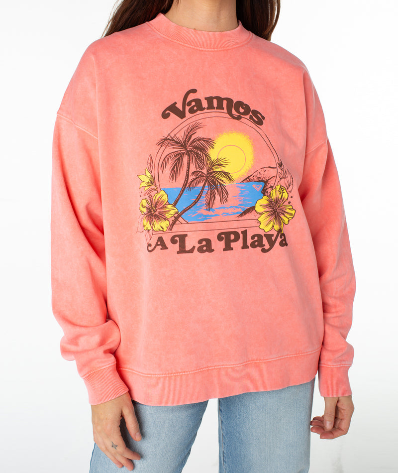 Lineup Oversized Fleece Crew - Roxy