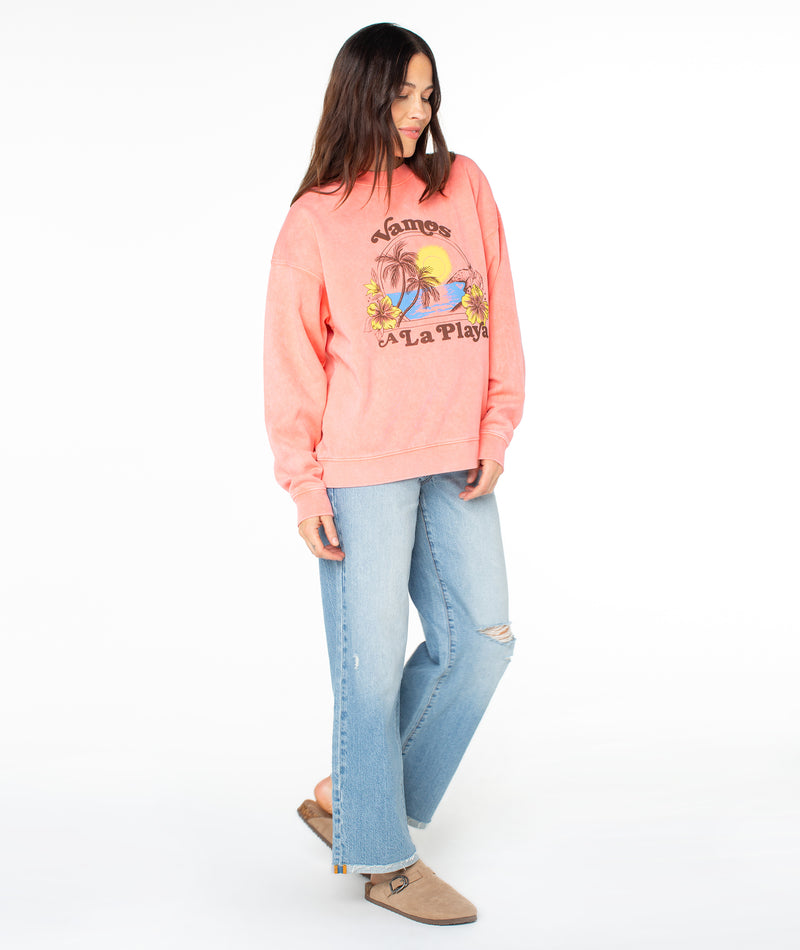 Lineup Oversized Fleece Crew - Roxy