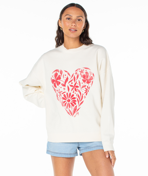 Lineup Oversized Fleece Crew - Roxy