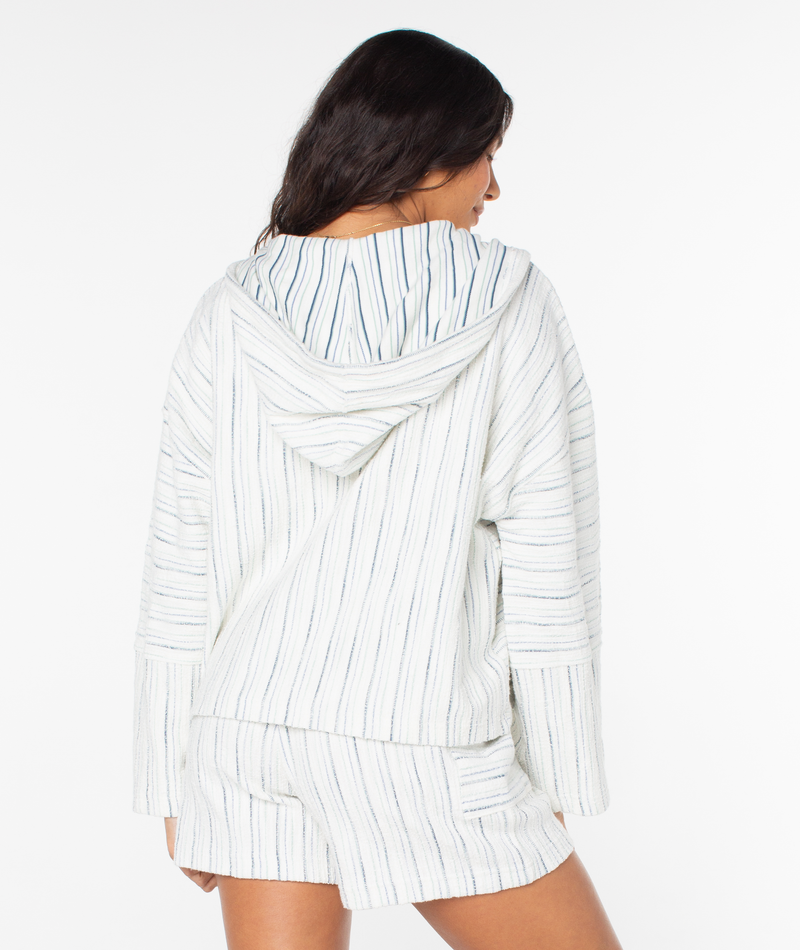 Rich Coast Striped Fleece Top - Roxy