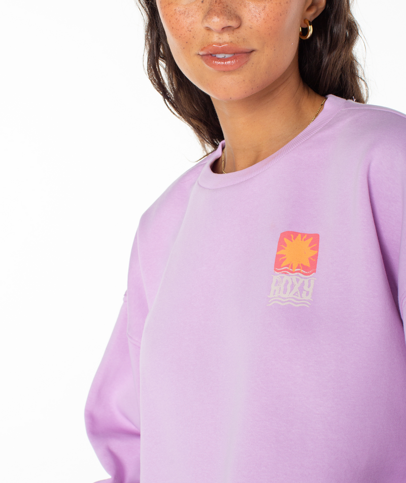 Morning Hike Cropped Fleece Top - Roxy