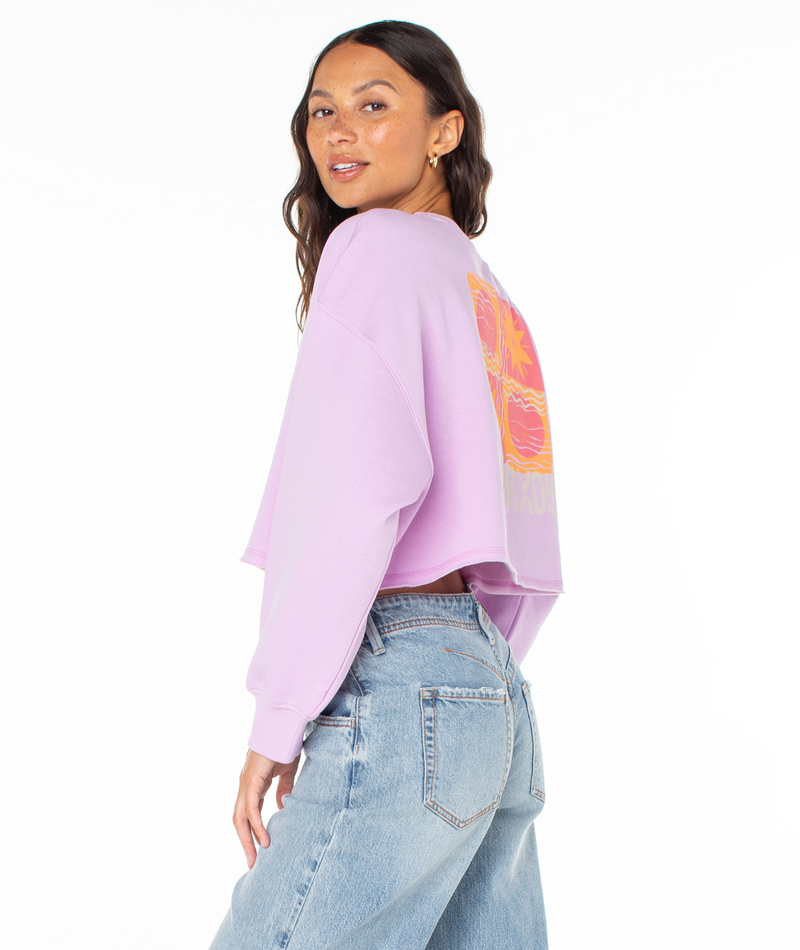 Morning Hike Cropped Fleece Top - Roxy
