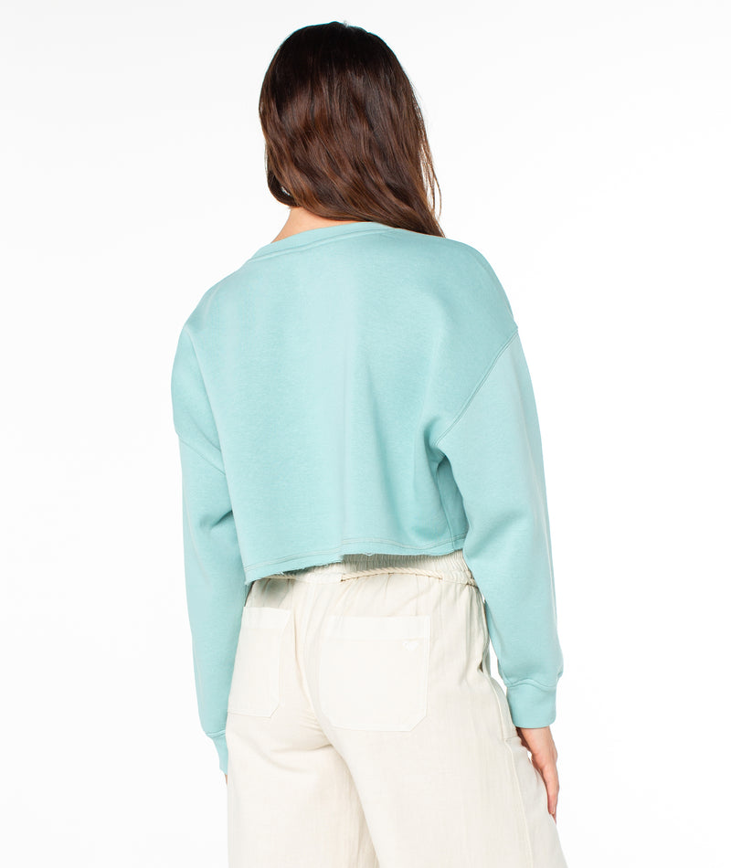Morning Hike Cropped Fleece Top - Roxy