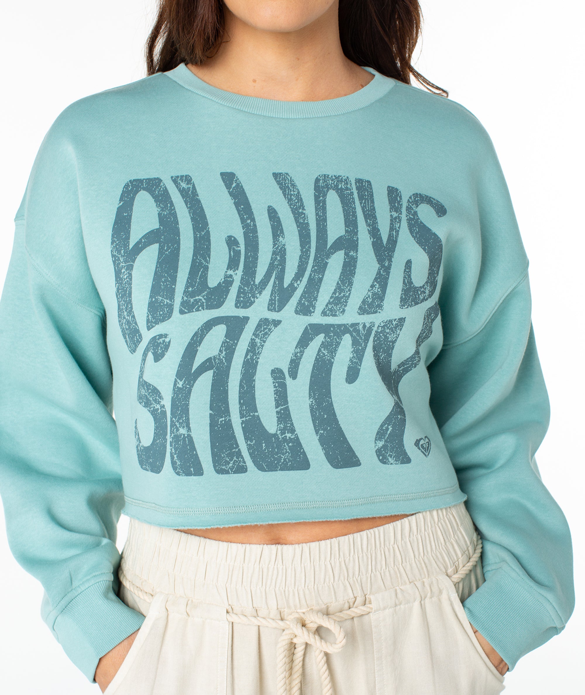 Morning Hike Cropped Fleece Top - Roxy