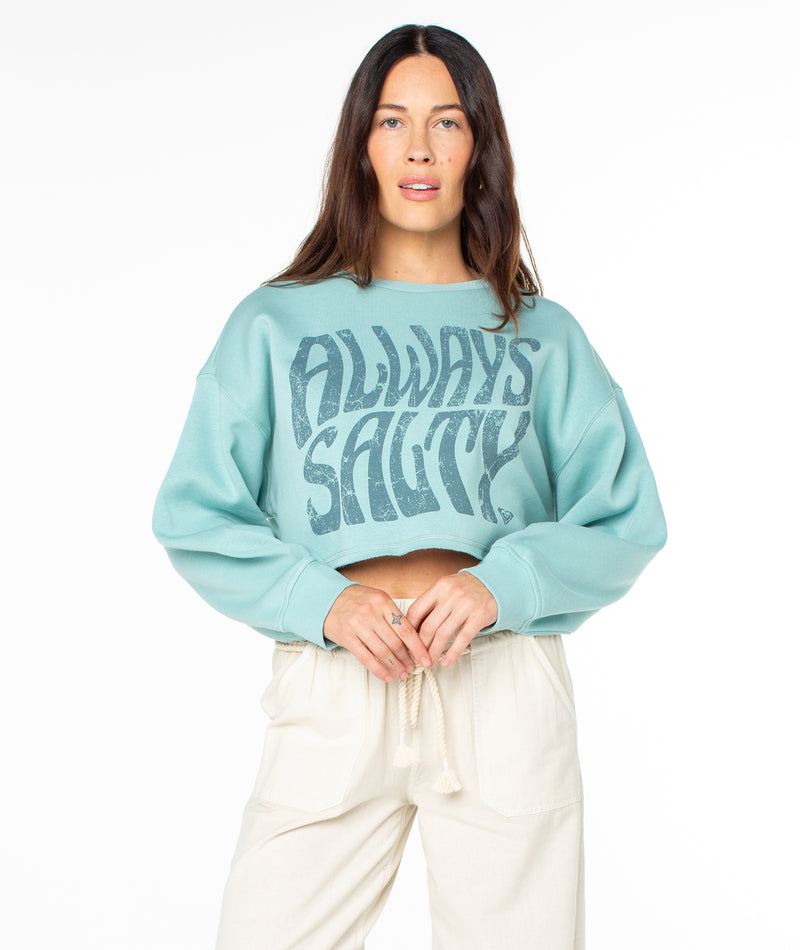 Morning Hike Cropped Fleece Top - Roxy