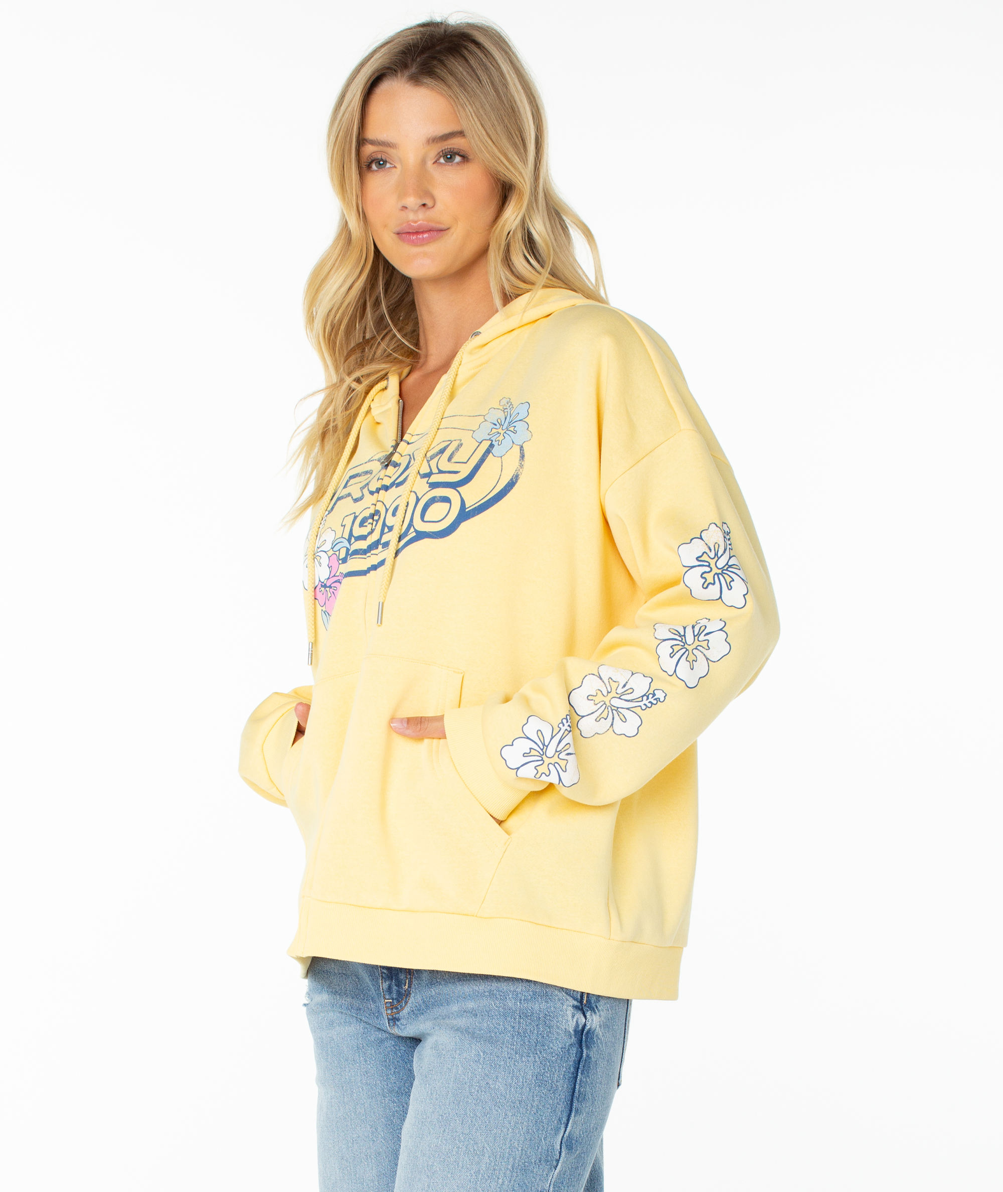 トップス josemoon EARRING HOODIE Sundown Zip Hoodie - Roxy