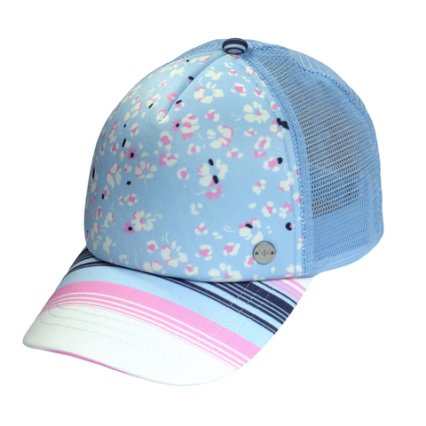 Roxy Girls Honey Coconut Trucker - Coastal Ditsy Skyway - Roxy