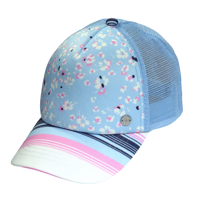 Roxy Girls Honey Coconut Trucker - Coastal Ditsy Skyway - Roxy