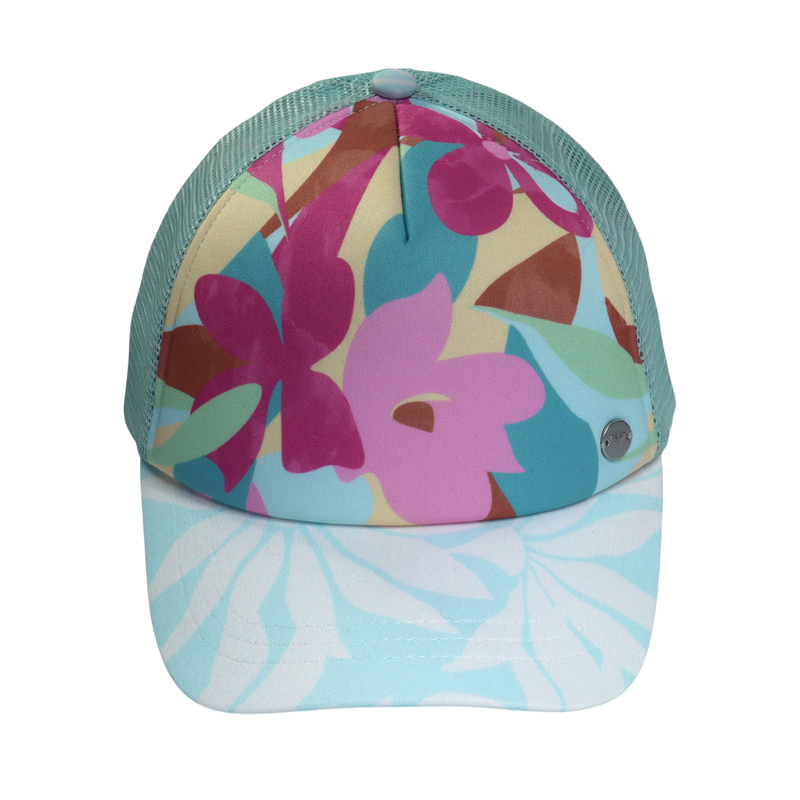 Roxy Girls Honey Coconut Trucker - Endless Summer Fair Aqua - Roxy