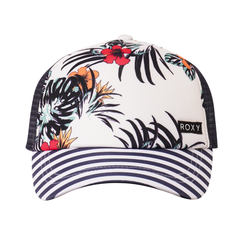 Roxy Girls Honey Coconut Trucker - Bright White Badami - Roxy
