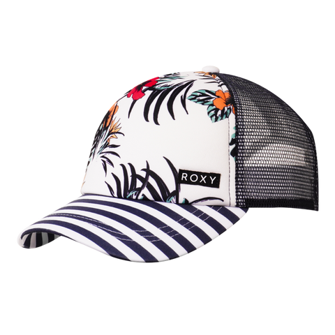 Roxy Girls Honey Coconut Trucker - Bright White Badami - Roxy