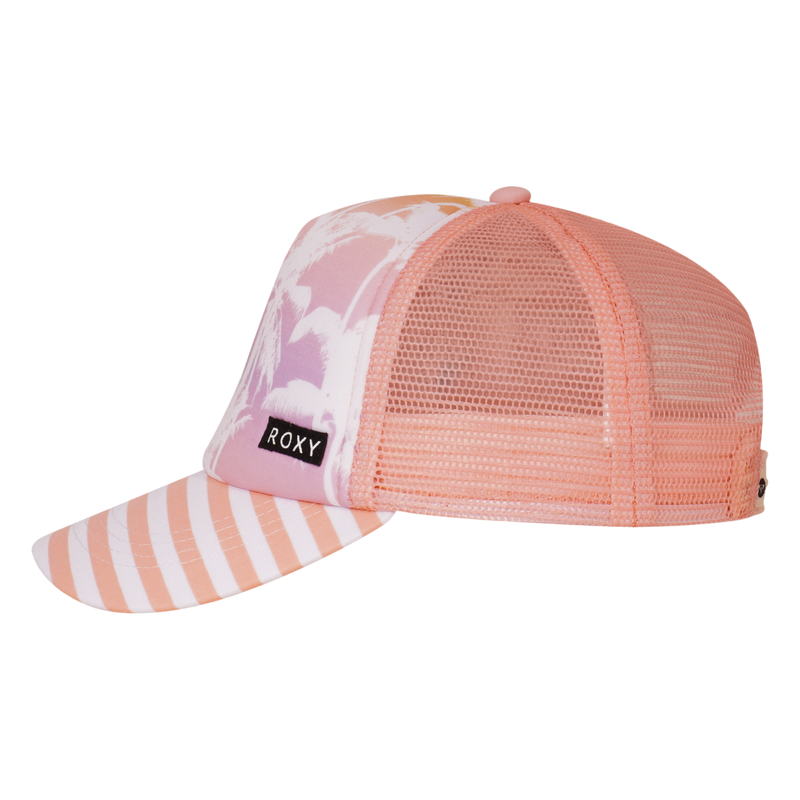 Roxy Girls Honey Coconut Trucker - Peach Bud Lahaina Light Rg S - Roxy