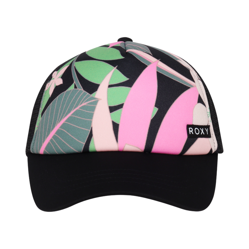 Roxy Girls Honey Coconut Trucker - Anthracite Floral Fiesta Big - Roxy