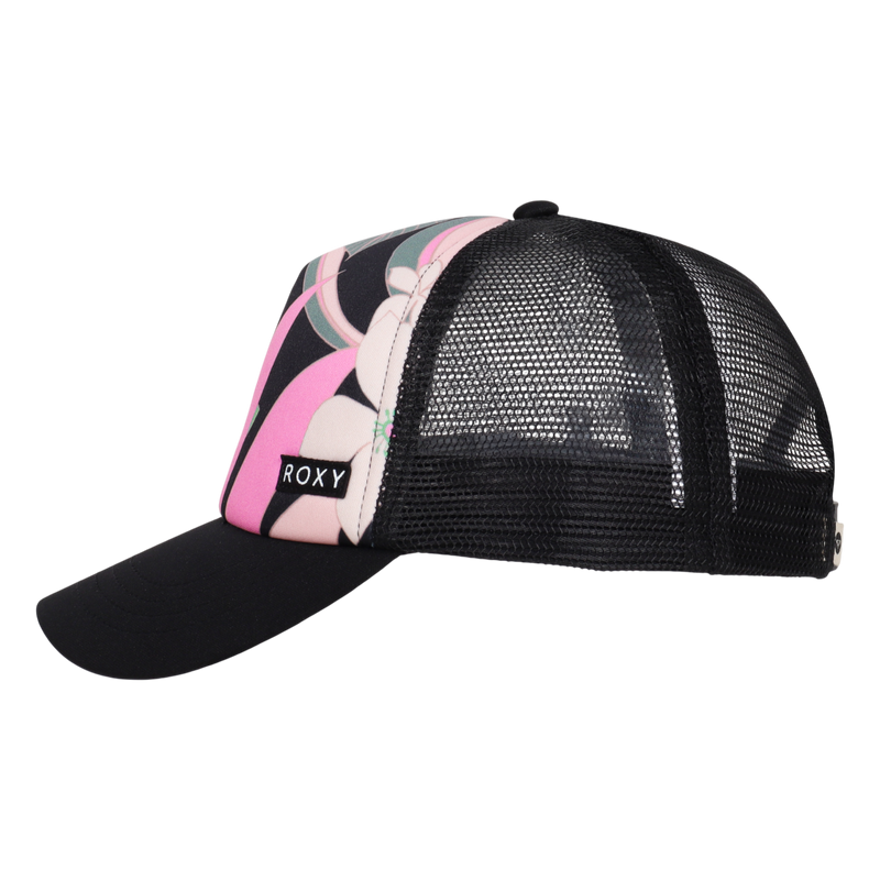 Roxy Girls Honey Coconut Trucker - Anthracite Floral Fiesta Big - Roxy