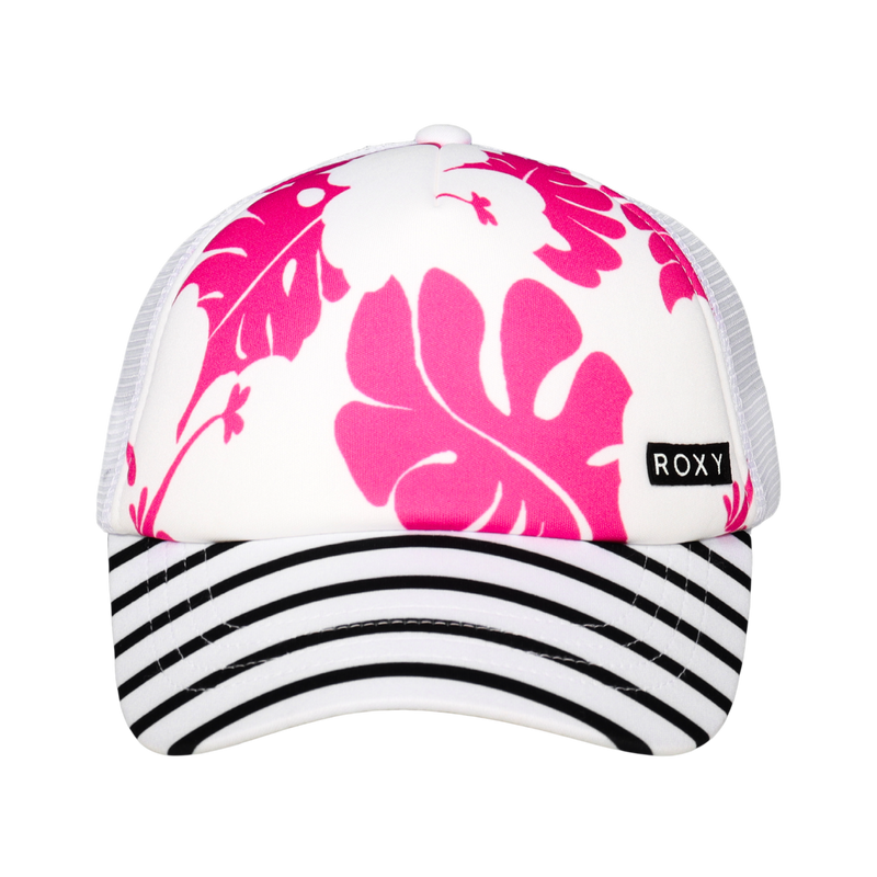 Roxy Girls Honey Coconut Trucker - Shocking Pink Og Roxy Mini Rg - Roxy