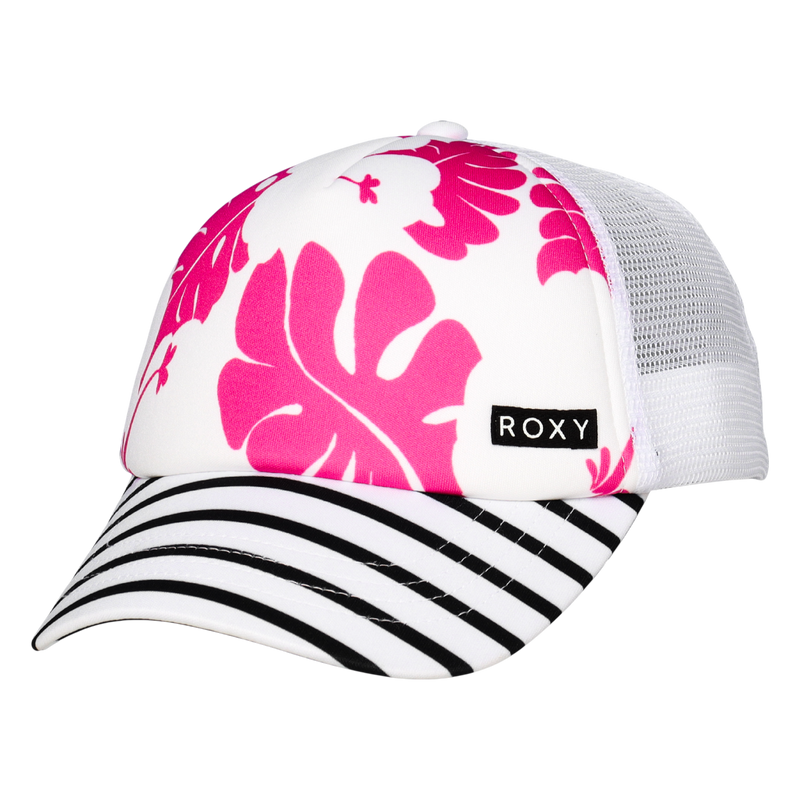 Roxy Girls Honey Coconut Trucker - Shocking Pink Og Roxy Mini Rg - Roxy