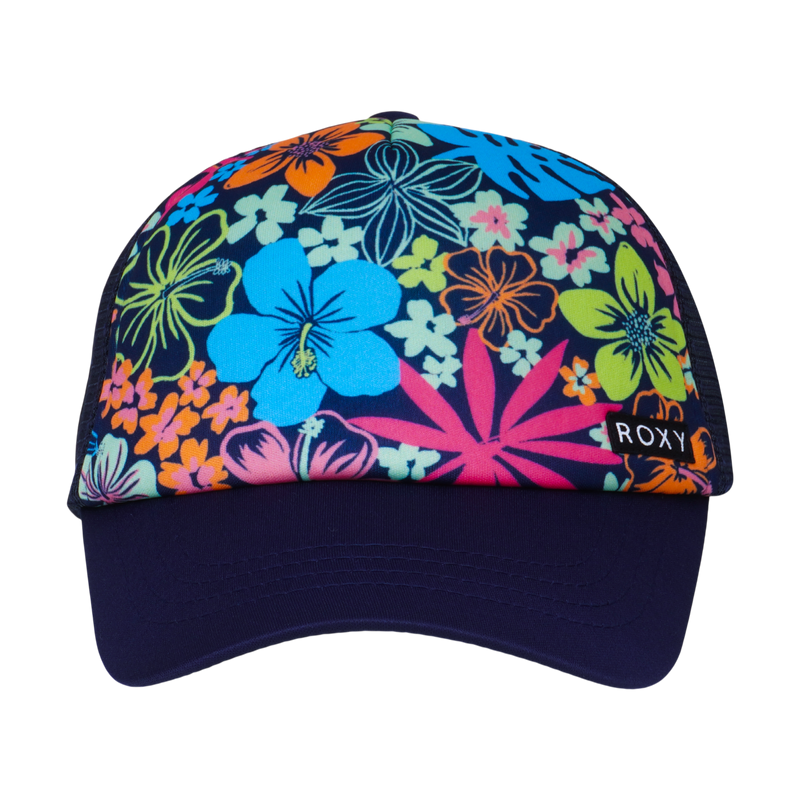 Roxy Girls Honey Coconut Trucker - Mood Indigo Tropcal Rays - Roxy