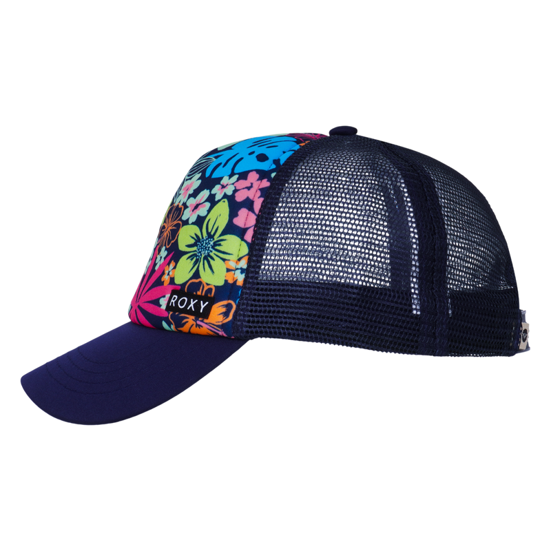 Roxy Girls Honey Coconut Trucker - Mood Indigo Tropcal Rays - Roxy