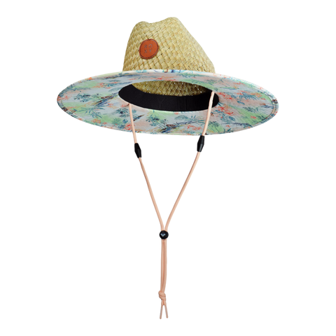 Roxy Girls Pina To My Colada Straw Panama Hat - North Shore Peach Nectar - Roxy
