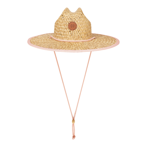 Roxy Girls Pina To My Colada Straw Panama Hat - Tropical Peach - Roxy
