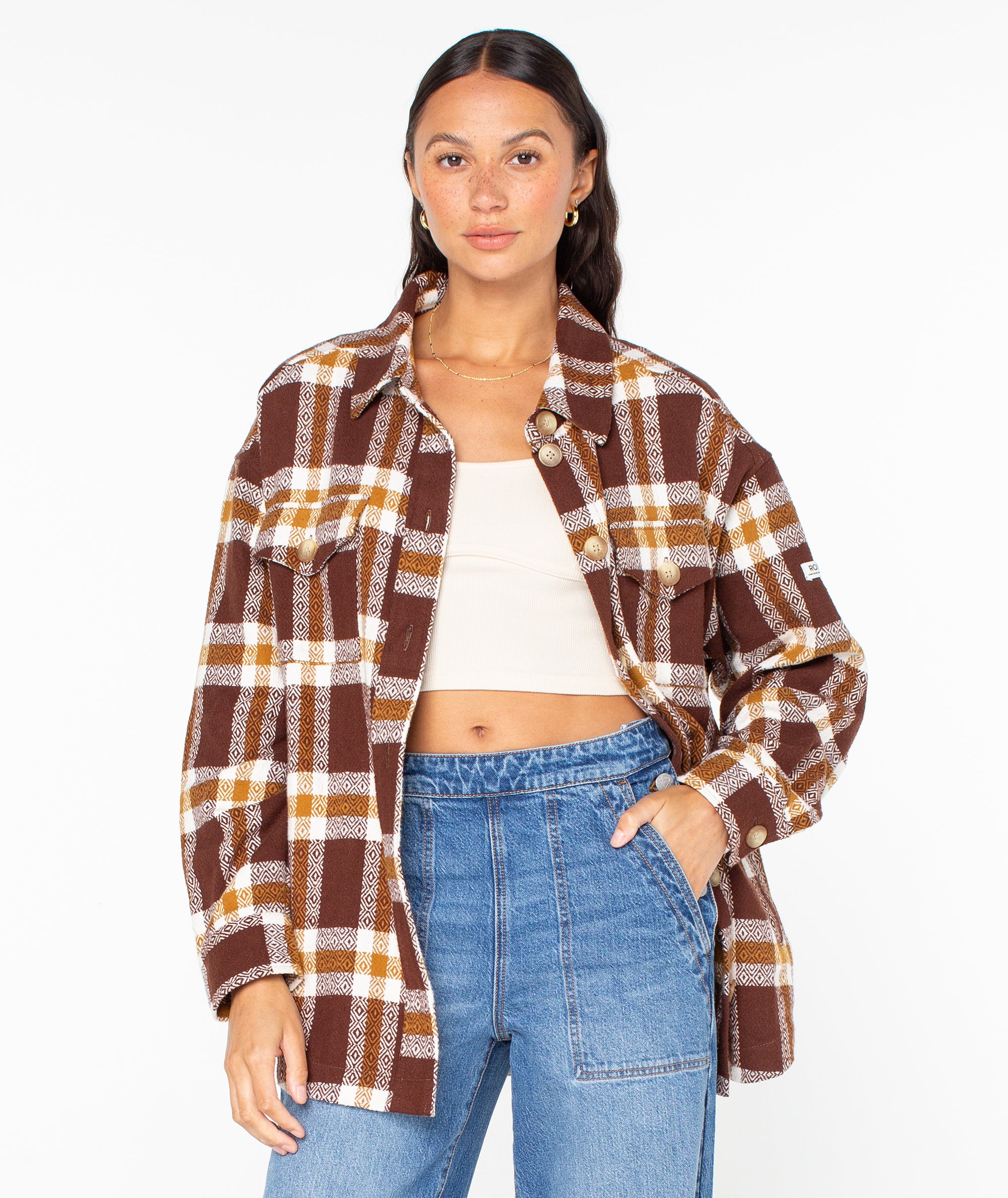 Overlander Jacket - Tiramisu Playa Plaid - Roxy