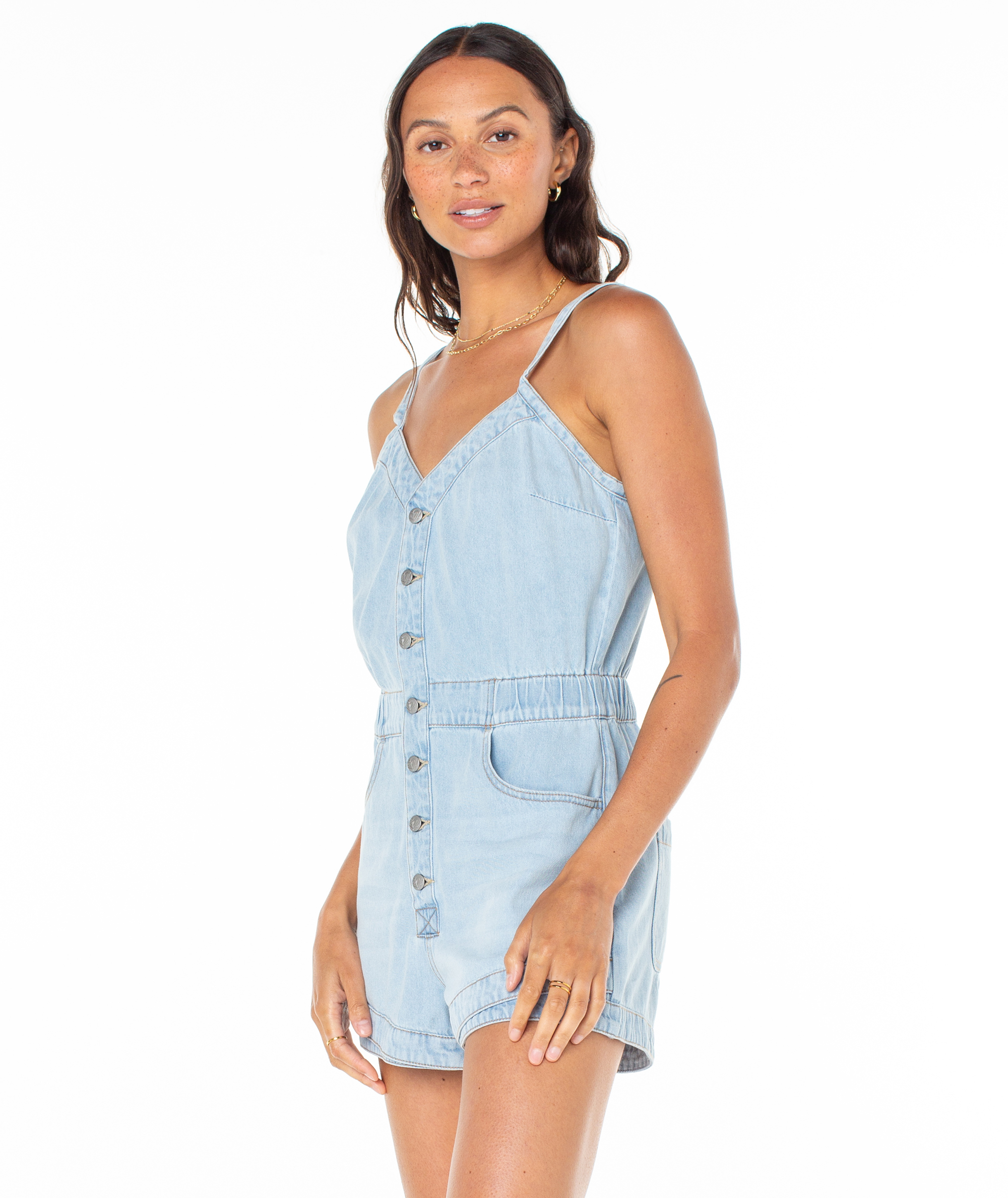 white christmas dresses Naia Denim Dress main image 0