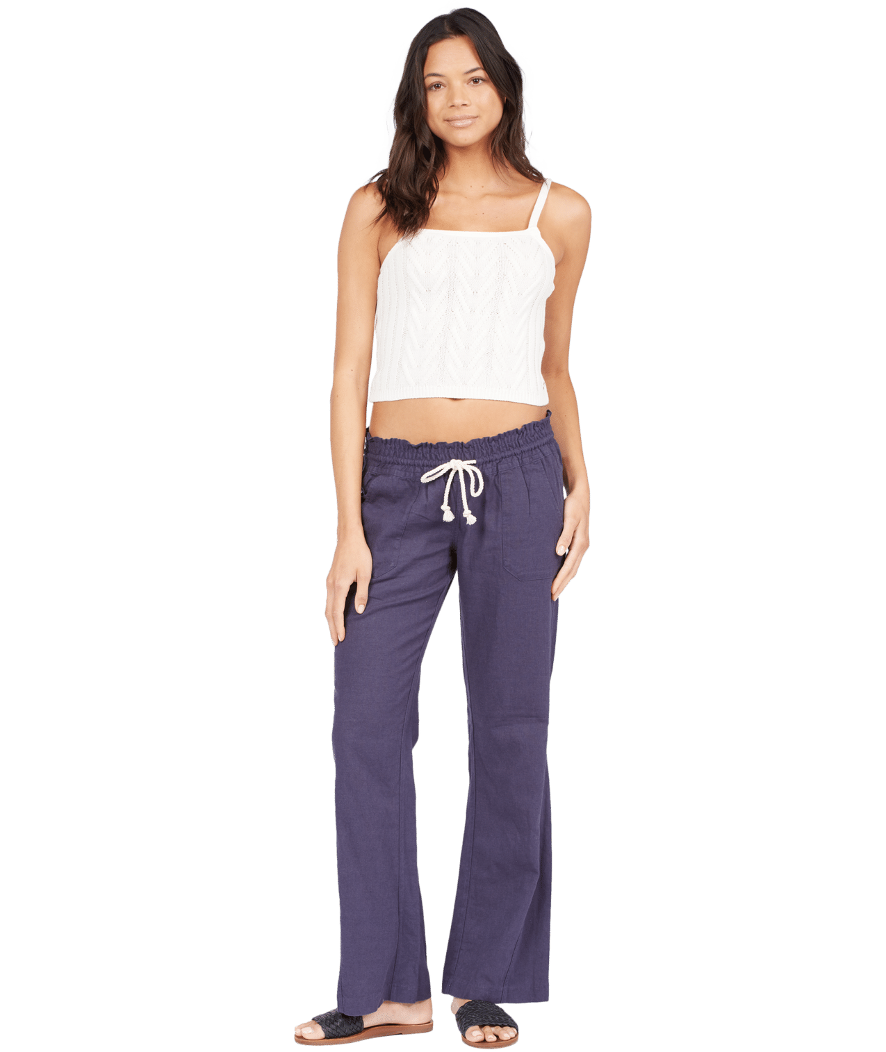 Oceanside Pant - Mood Indigo Solid - Roxy
