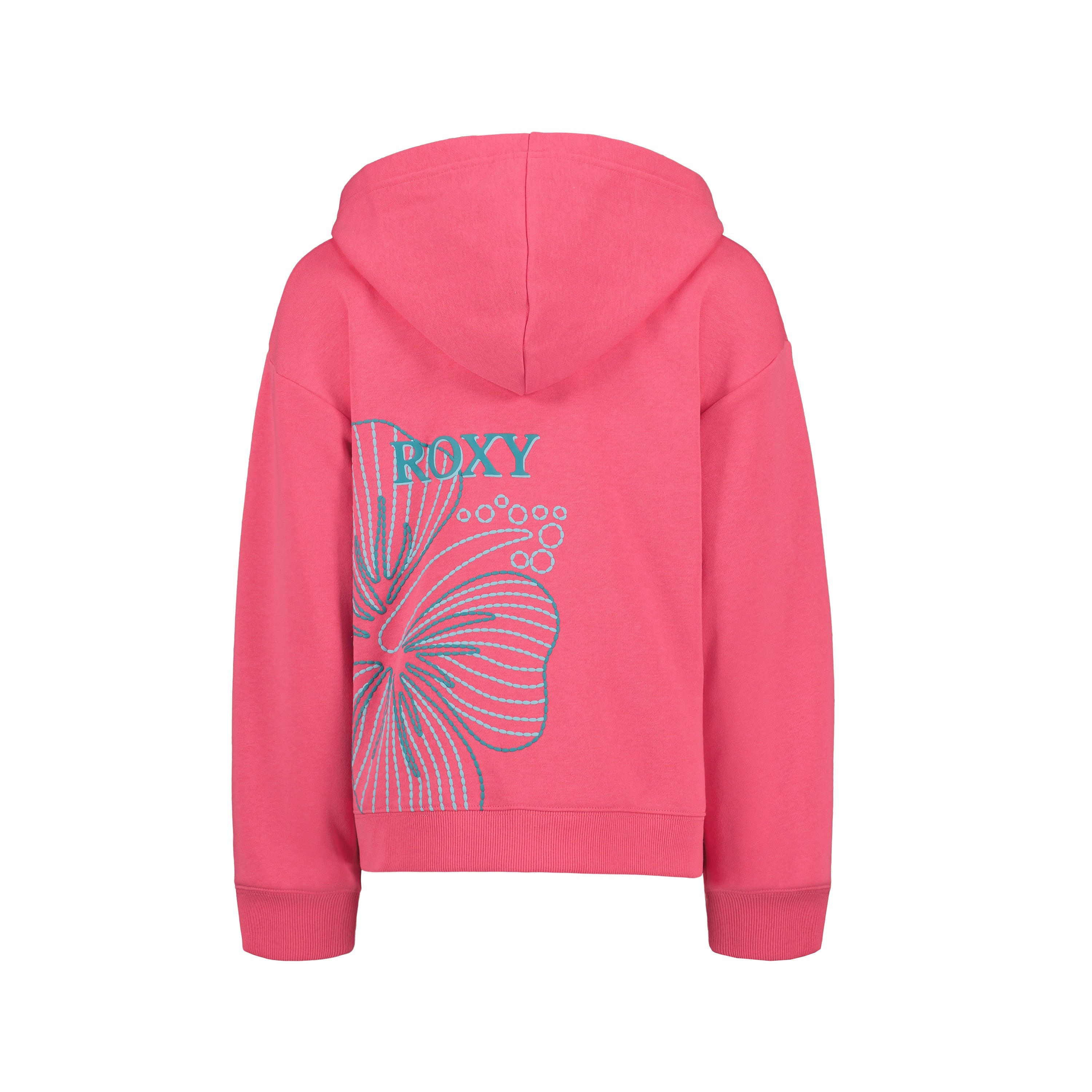 Girls' Hibiscus Stitch Zip Hoodie - Roxy