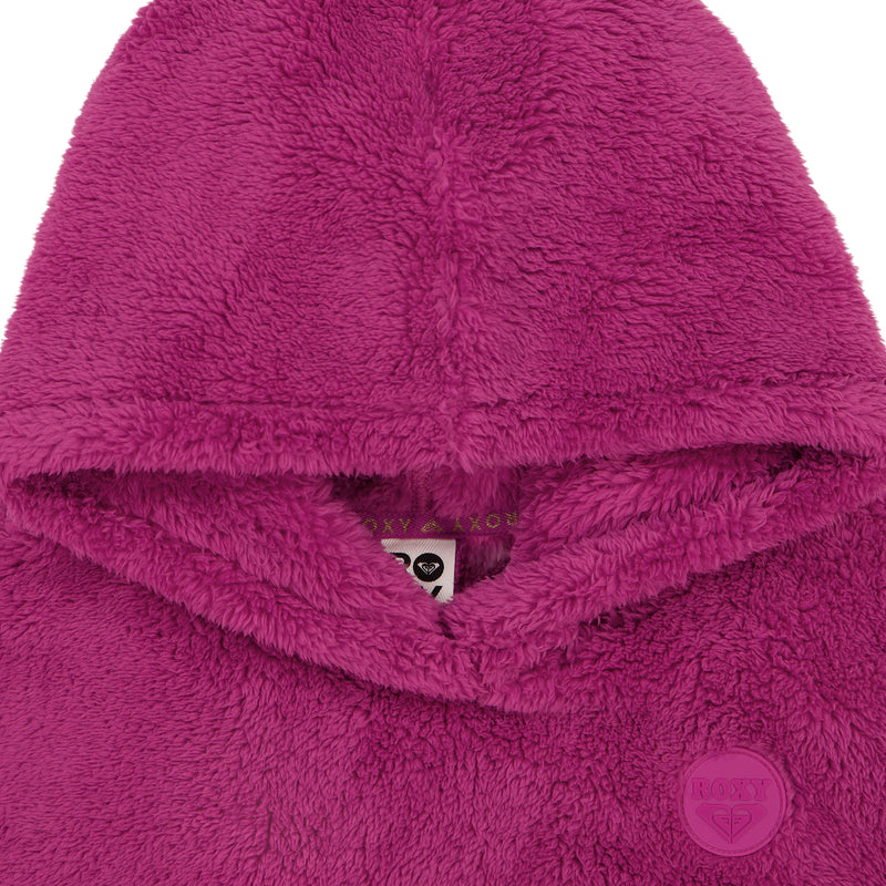 Fuchsia Girls’ Minky Hoodie made of cozy, textured, plush pullover fleece.