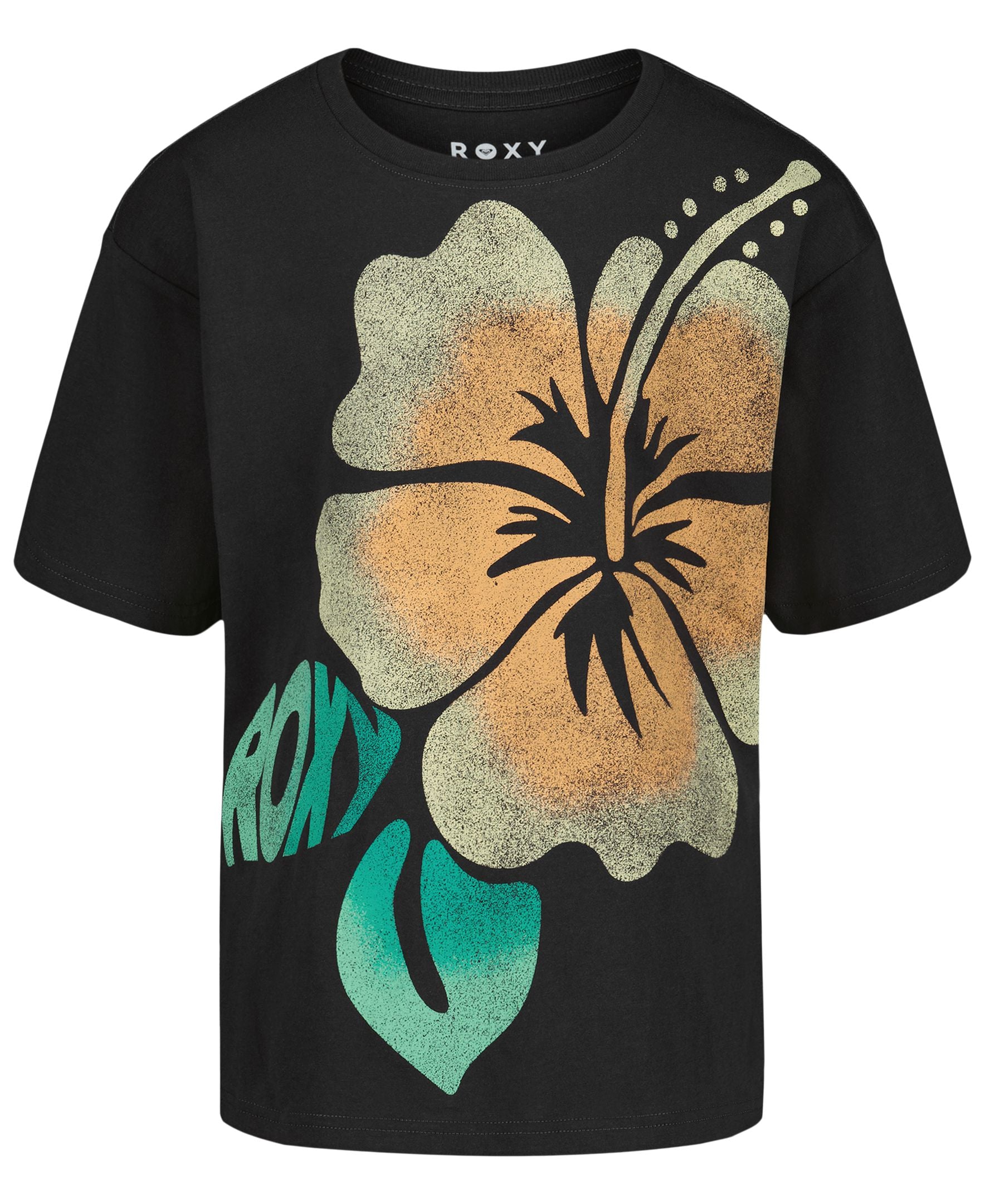 【 ROXY 】 Girls' Hibiscus Oversized Tee - Roxy