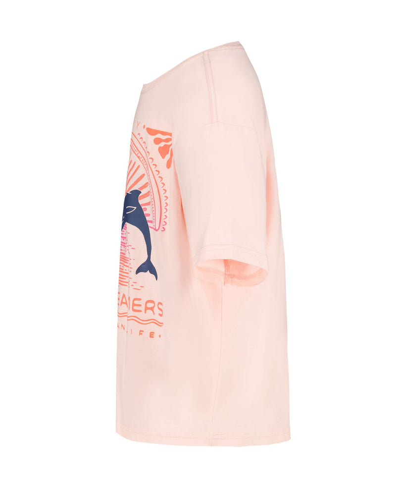 Little Girls' Ocean Life Oversized Tee - Roxy