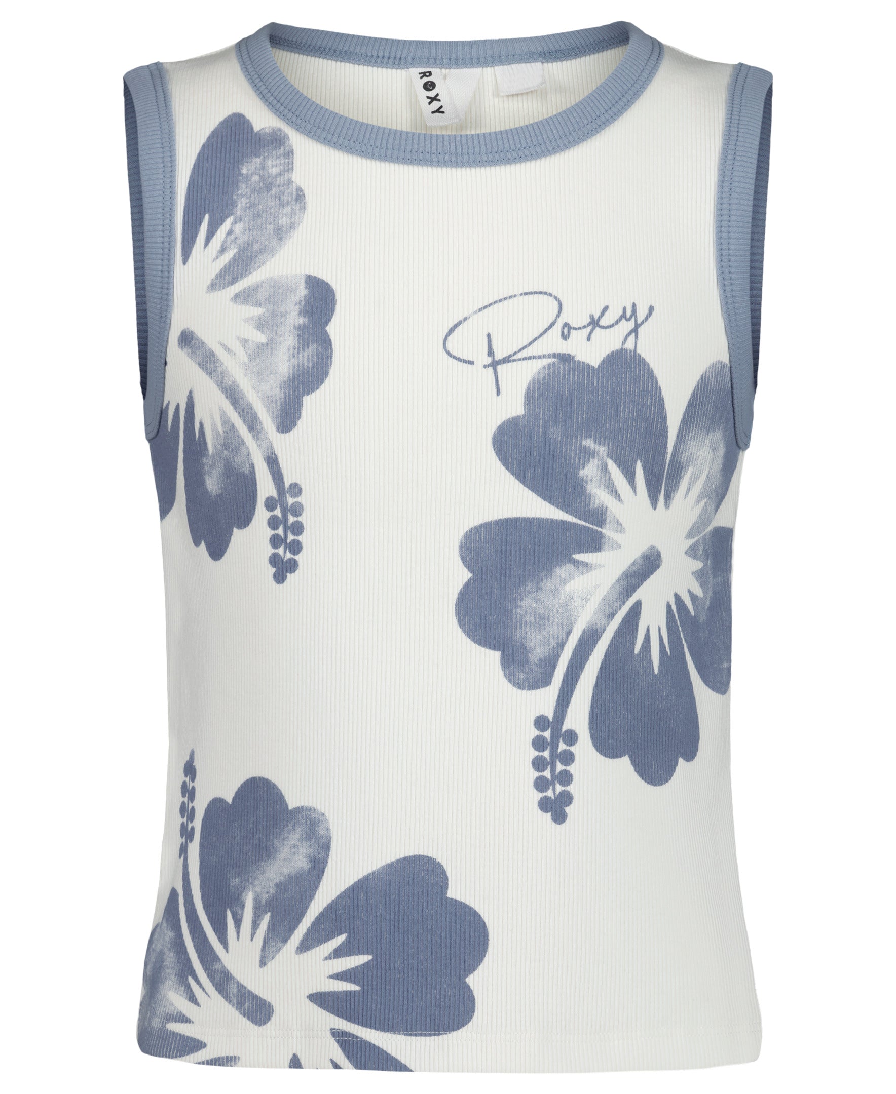 Girls' Hibiscus Stamp Tank - Roxy