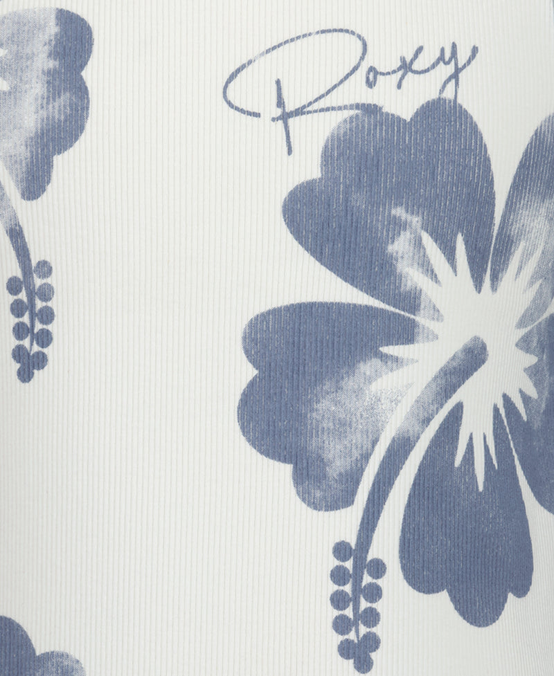 Girls' Hibiscus Stamp Tank - Roxy