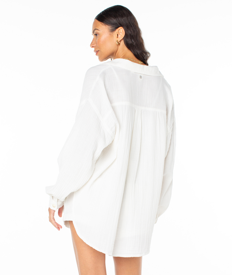 Morning Time Woven Top - Roxy