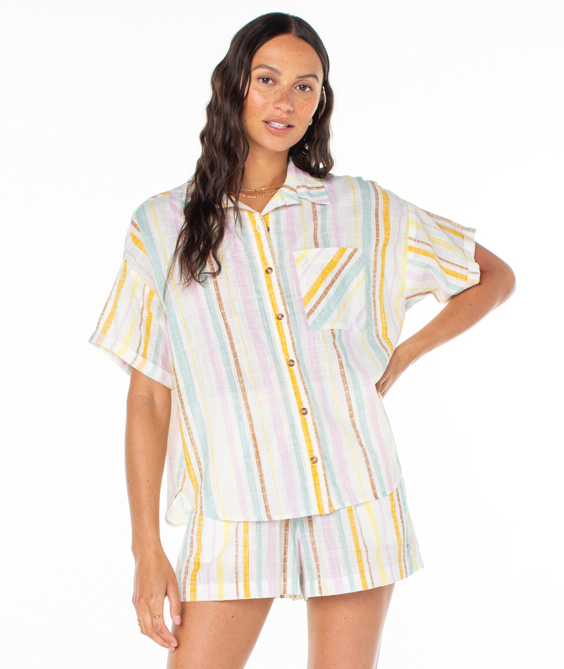 Beach Nostalgia Woven Top - Roxy