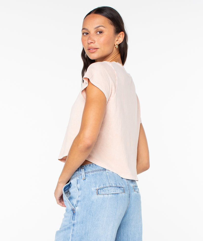 Everyday Tee - Misty Rose Solid - Roxy