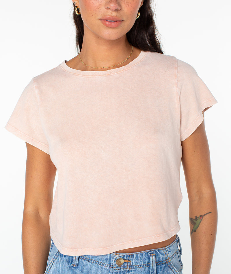 Everyday Tee - Misty Rose Solid - Roxy