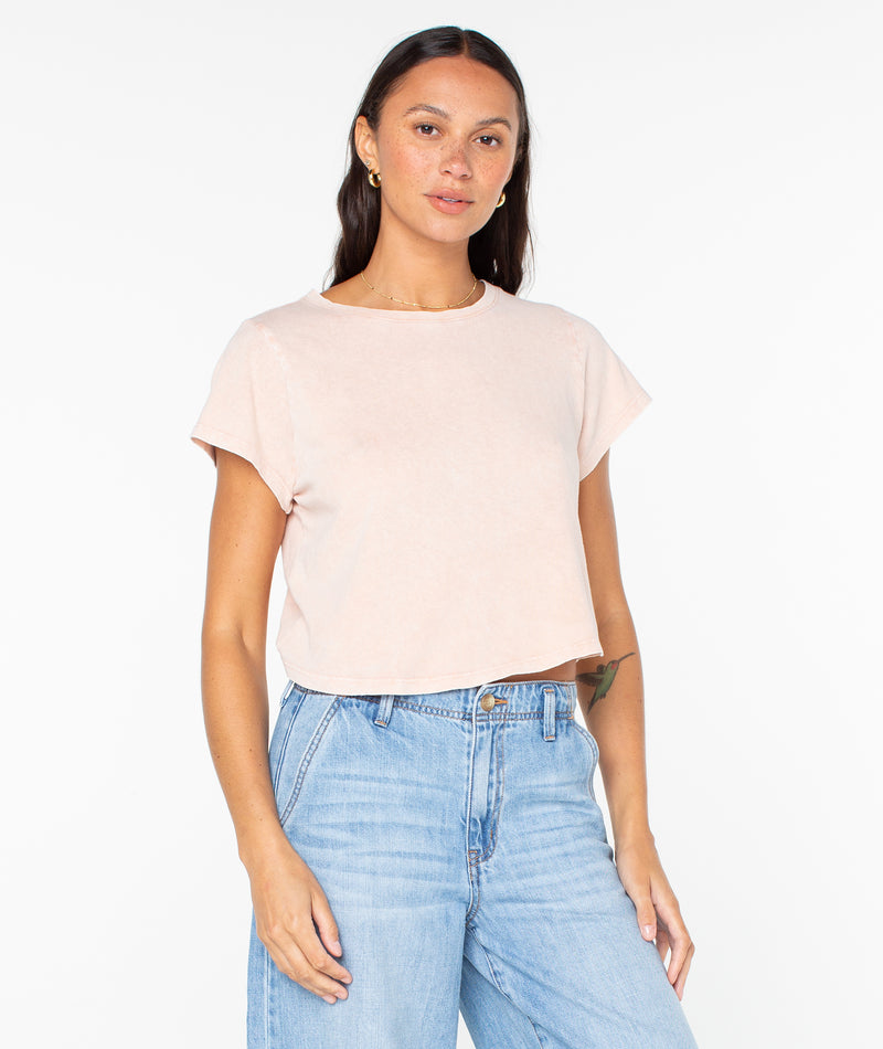 Everyday Tee - Misty Rose Solid - Roxy