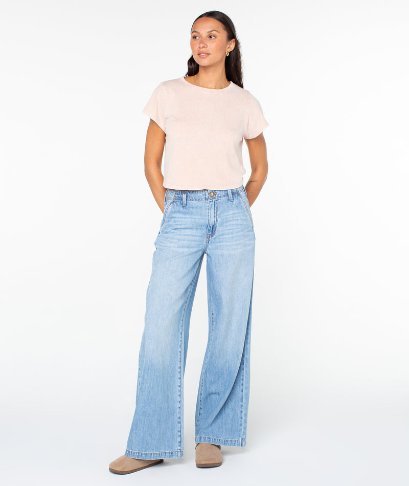 Everyday Tee - Misty Rose Solid - Roxy